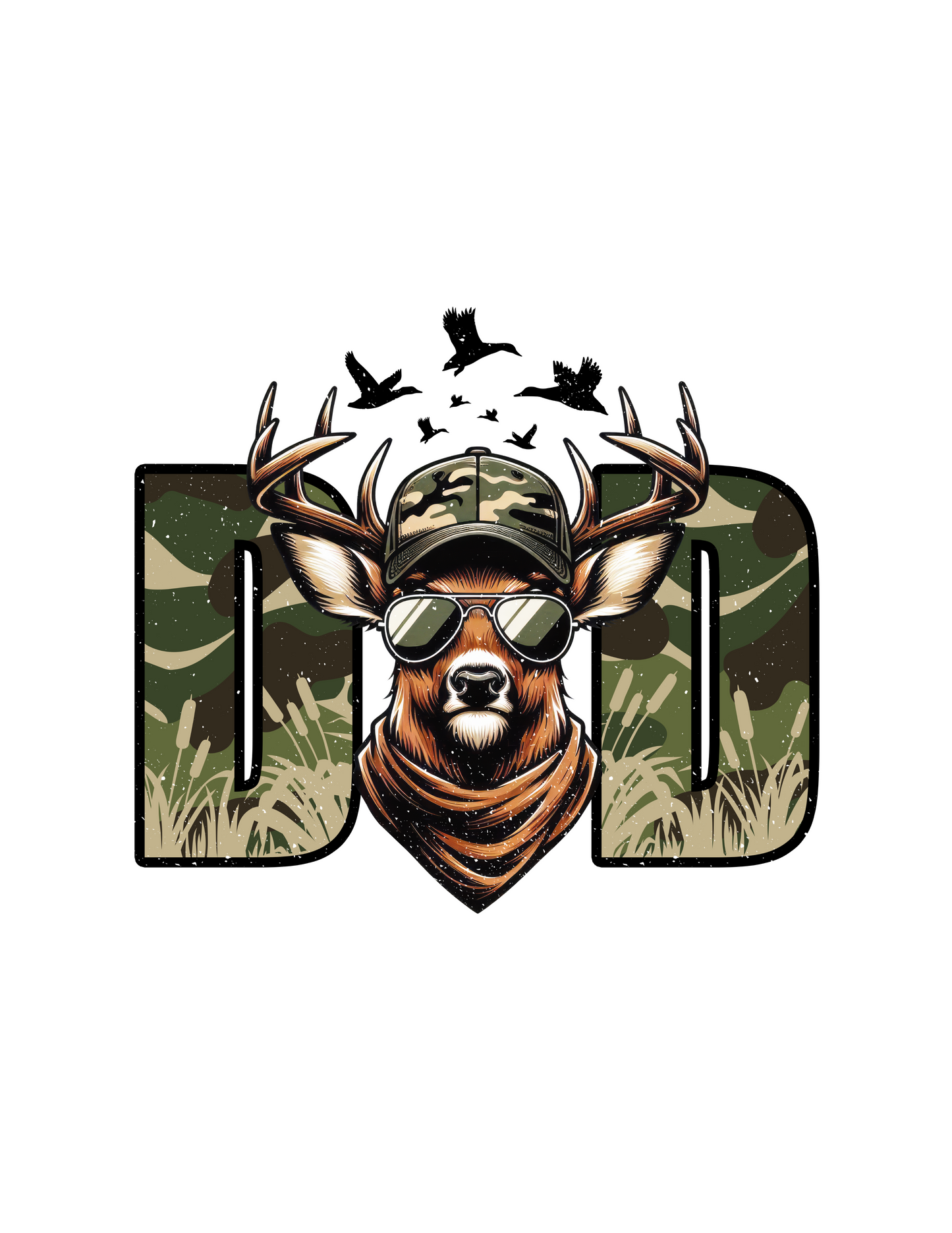 Camo text with green and brown shades