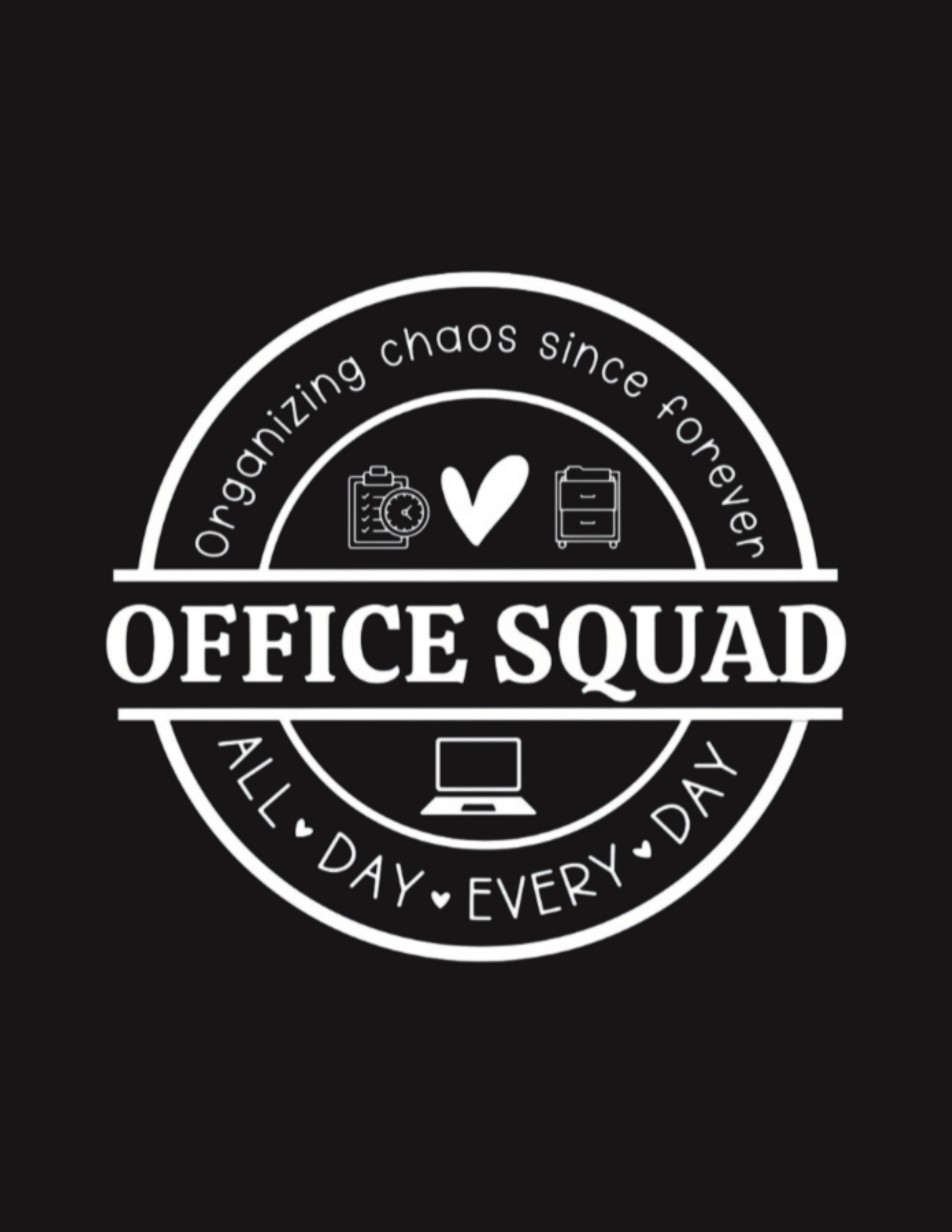 White text on dark background