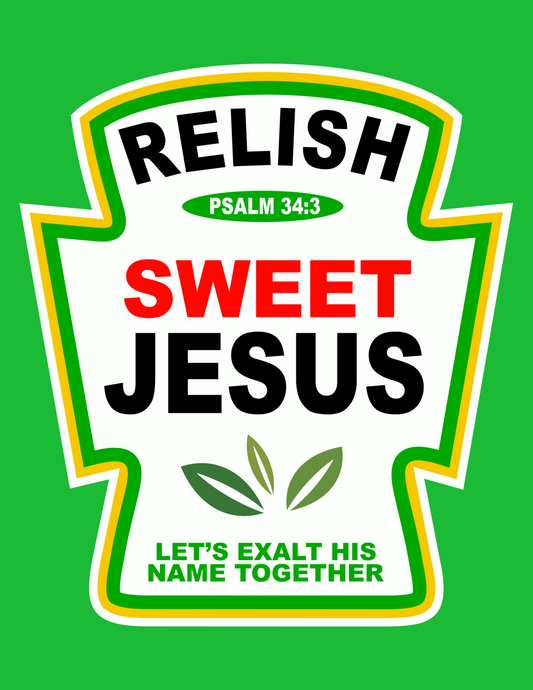 Black, white, red, and green text with a white, yellow and green boarder